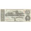 Image 1 : 1863 $5 The Confederate States of America Note T-60 CC