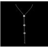 Image 1 : 2.73 ctw Diamond Necklace - 14KT White Gold