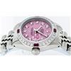 Image 2 : Rolex Stainless Steel VVS Diamond and Ruby DateJust Ladies Watch