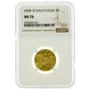 Image 1 : 2008 W NGC MS70 $5 Bald Eagle Liberty Gold Coin