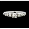 Image 2 : 0.50 ctw Diamond Ring - 14KT White Gold