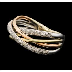 0.35 ctw Diamond Ring - 14KT Yellow, White, And Rose Gold