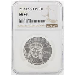 2016 NGC MS69 $100 Eagle Platinum Coin