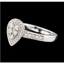 0.59 ctw Diamond Ring - 14KT White Gold