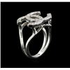 Image 3 : 0.37 ctw Diamond Ring - 14KT White Gold