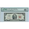 Image 1 : 1963 PMG GU 66EPQ $2 Legal Tender Bank Note