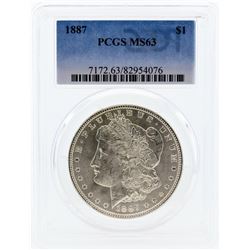 1887 PCGS MS63 Morgan Silver Dollar