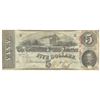 Image 1 : 1863 $5 The Confederate States of America Note T-60 CC