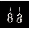 Image 1 : 0.50 ctw Diamond Earrings - 14KT White Gold