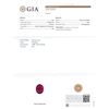 Image 5 : GIA Cert 31.10 ctw Ruby and Diamond Pendant With Chain - 14KT Yellow Gold
