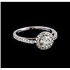 Image 1 : 1.10 ctw Diamond Ring - 14KT White Gold