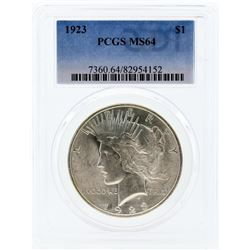 1923 PCGS MS64 Morgan Silver Dollar