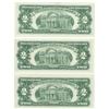 Image 3 : 1963 $2 Uncirculated Red Seal Bill Lot of 3