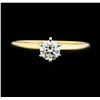 Image 2 : 0.25 ctw Diamond Solitaire Ring - 14KT Yellow Gold