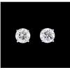 Image 1 : 1.34 ctw Diamond Earrings - 14KT White Gold