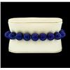 Image 1 : Silver Bead Bracelet with Diamond Clasp