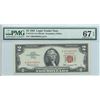 Image 1 : 1963 PMG SGU 67EPQ $2 Legal Tender Bank Note