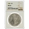 Image 1 : 1886 NGC MS64 Morgan Silver Dollar
