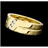 Image 1 : 0.30 ctw Diamond 3-Stone Band - 14KT Yellow Gold