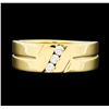 Image 2 : 0.30 ctw Diamond 3-Stone Band - 14KT Yellow Gold