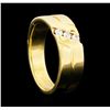 Image 4 : 0.30 ctw Diamond 3-Stone Band - 14KT Yellow Gold