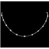 Image 1 : 1.29 ctw Diamond Necklace - 18KT White Gold
