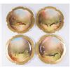 Image 1 : 4 Limoges Fish Plates