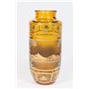 Image 4 : Amber Glass Art Deco Moser Decorated Vase