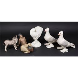 Cybis, Boehm, & Worcester Porcelain Pieces-5 Total