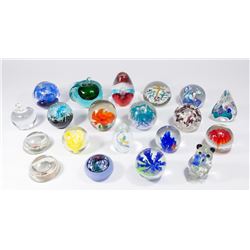 Lot 20 Art Glass Paperweights