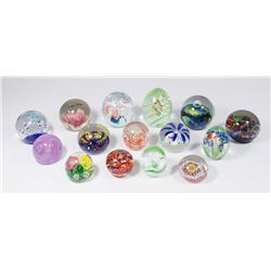 Lot 15 Art Glass Paperweights