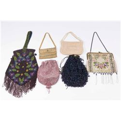 6 Various Vintage Beaded Bags