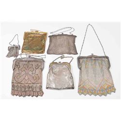 6 Various Vintage Mesh Bags