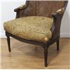Image 2 : Louis XVI Style Cane Arm Chair with Carved Frame