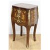 Image 2 : Pair 3-Drawer Bronze-Mounted Inlaid Nightstands