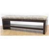 Image 1 : Custom Lacquered Bench with Cow Hide Faux Cheetah