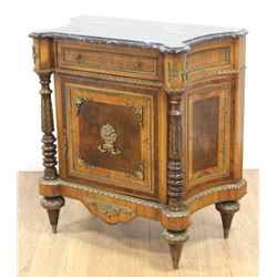 Contemporary Italian Style Marble Top Commode