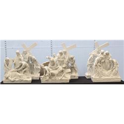 Set 6 Plaster Stations of the Cross