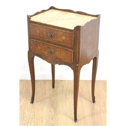 19th Century French Marble Top Side Table