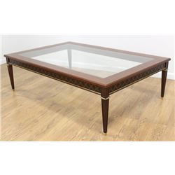 Neoclassic Style Mahogany Coffee Table