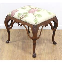 Queen Anne Style Walnut Bench