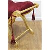 Image 2 : Contemporary Gold-Painted Tassel Upholstered Bench