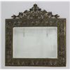 Image 1 : Bronze Bevelled Mirror with Floral Design