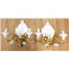 Image 1 : Pair Porcelain & Gilt Metal Sconces