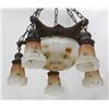 Image 1 : Art Deco 6-Light Chandelier