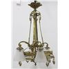 Image 3 : 7-Light Bronze & Crystal Chandelier