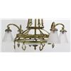 Image 4 : 7-Light Bronze & Crystal Chandelier
