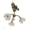 Image 1 : Bronze Figural 3-Light Chandelier