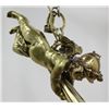 Image 3 : Bronze Figural 3-Light Chandelier
