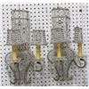 Image 1 : Pair Beaded 2-Arm Sconces